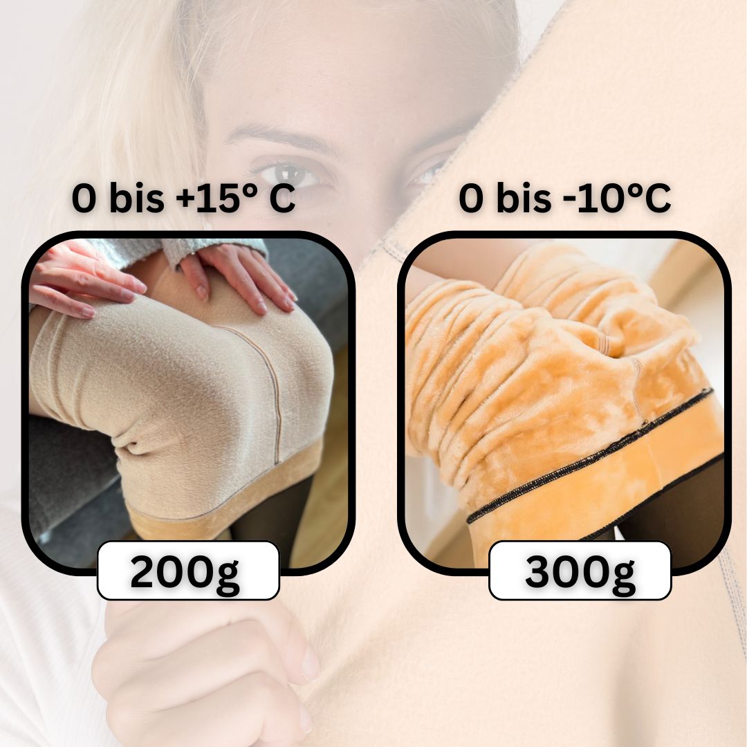Warme Damen Thermo-Strumpfhose mit Fleece-Futter für Winter & Herbst