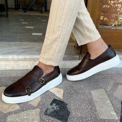 Herren Slip-On Ledermokassins Elegant