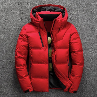 Warme Herren-Winterjacke mit Daunenfüllung