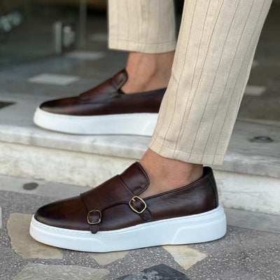 Herren Slip-On Ledermokassins Elegant