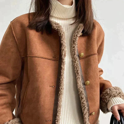 Damen Wildleder Jacke in eleganter Passform