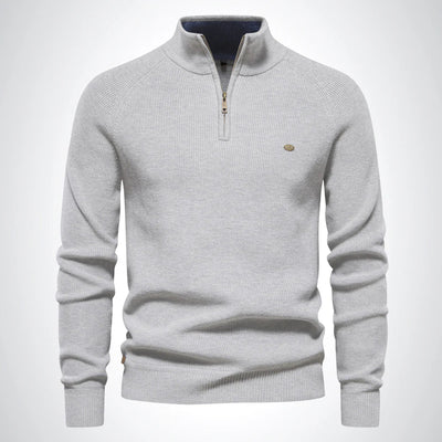 ZipCrest™ – Eleganter Half Zip Pullover Herren aus Baumwolle