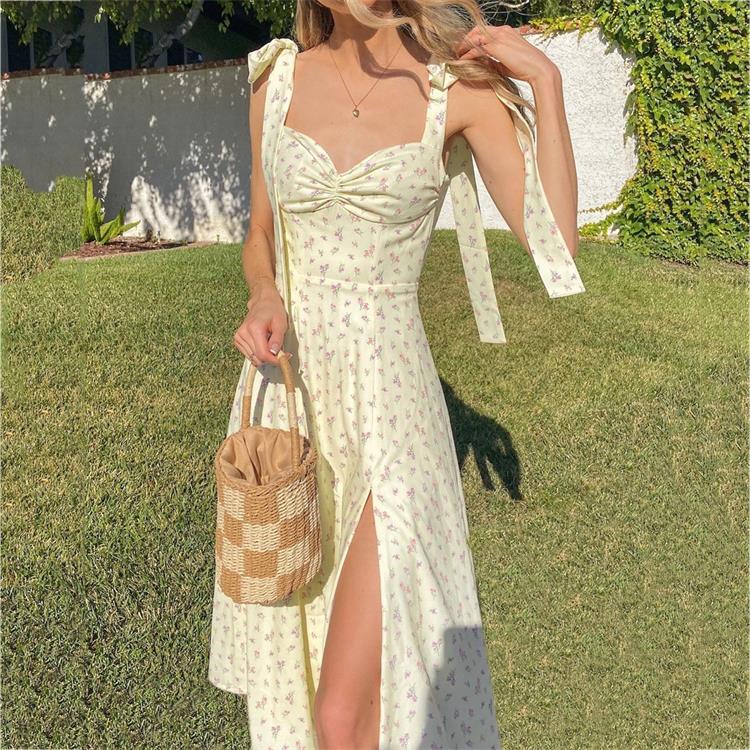 Vina - Damen Leichtes Sommer Freizeitkleid