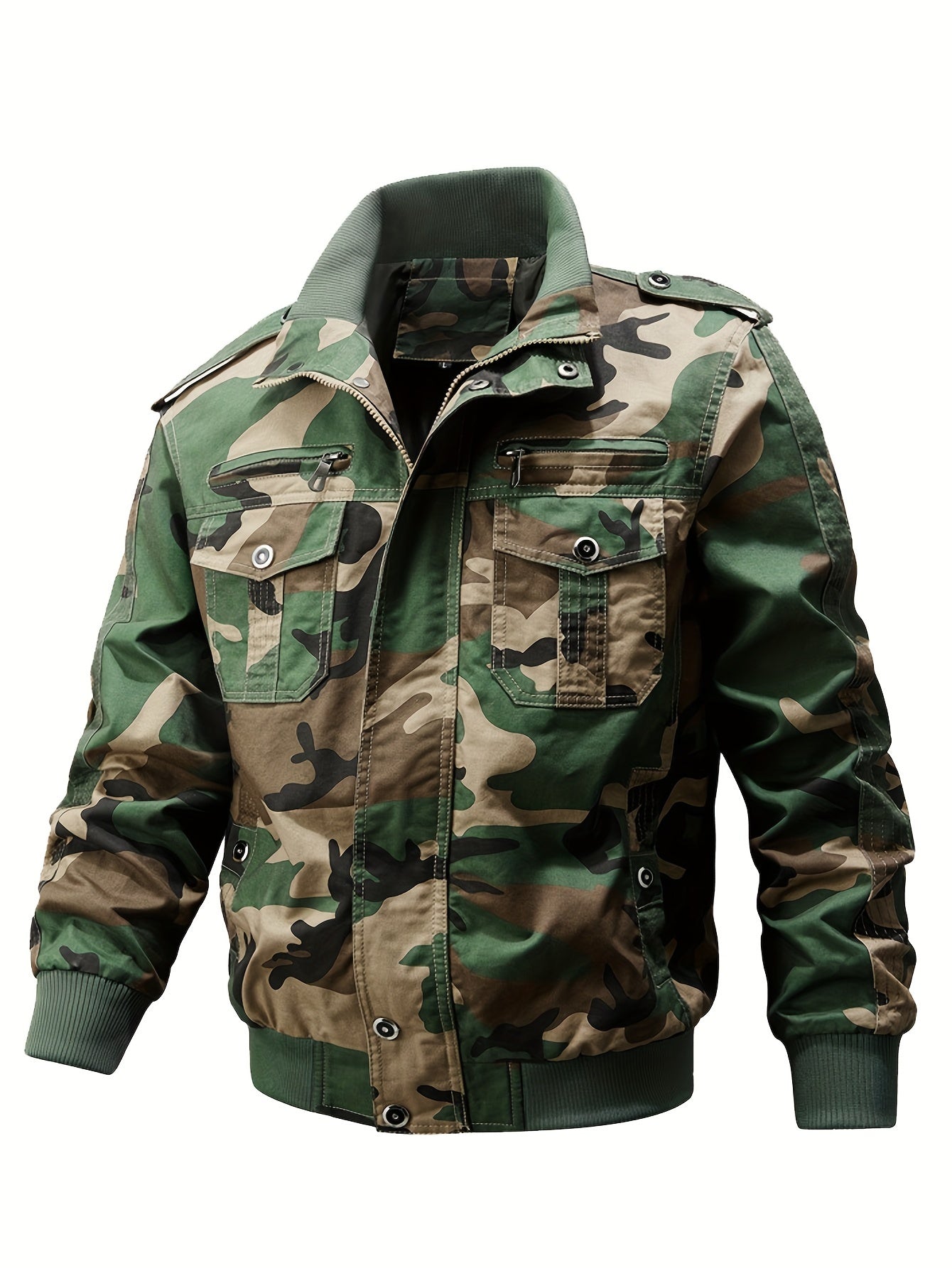 Warme Tarn-Piloten-Outdoorjacke Mit Mehreren Taschen Für Herren | Perfekt für Outdoor-Aktivitäten