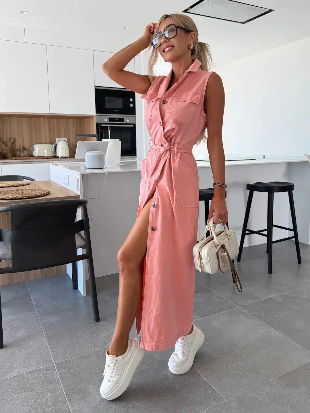 Isabelle | Maxi-Jeanskleid