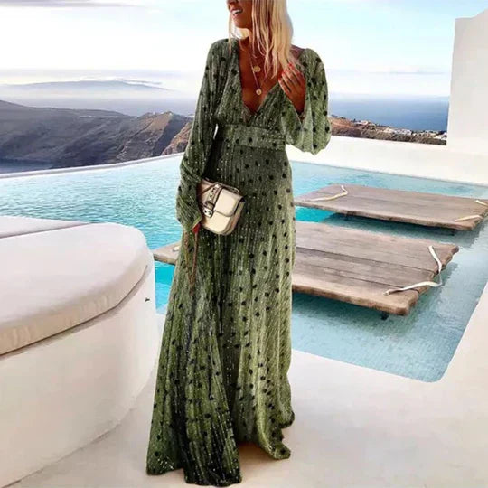 Erindel - WUNDERSCHÖNES LANGES KLEID – ELEGANZ MIT LEICHTIGKEIT