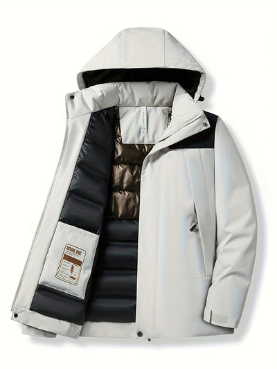 Elegante Wasserdichte Fleece Winterjacke mit Kapuze für Damen | Perfekt für Outdoor-Aktivitäten