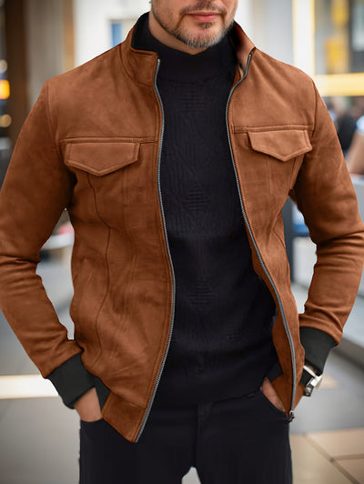 Stilvolle Einfarbige Warme Fleece Bedruckte Winterjacke Für Herren | Perfekt für Outdoor-Aktivitäten