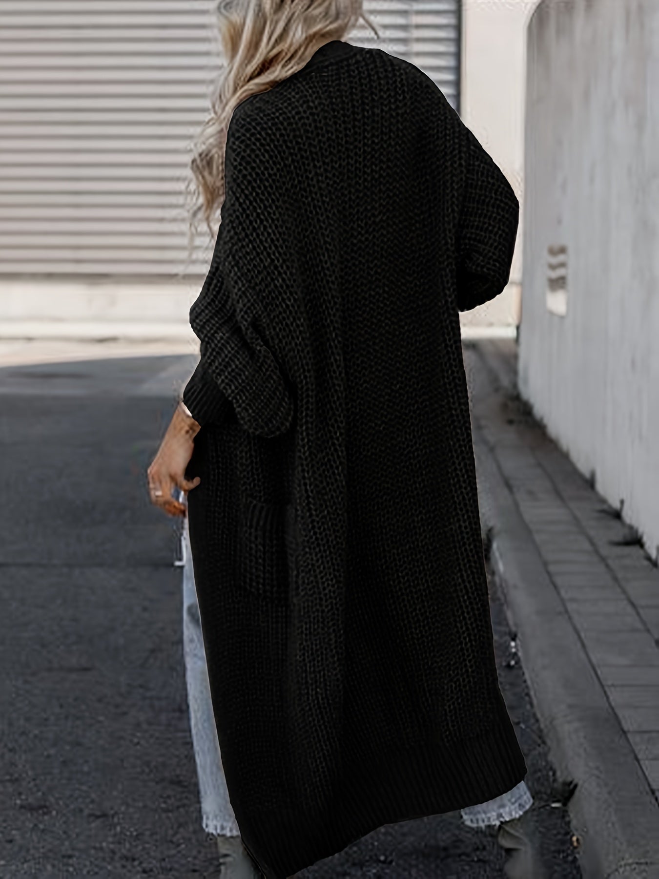 Lässiger Strickcardigan mit Taschen aus Wolle für Damen | Perfekt für Alltag