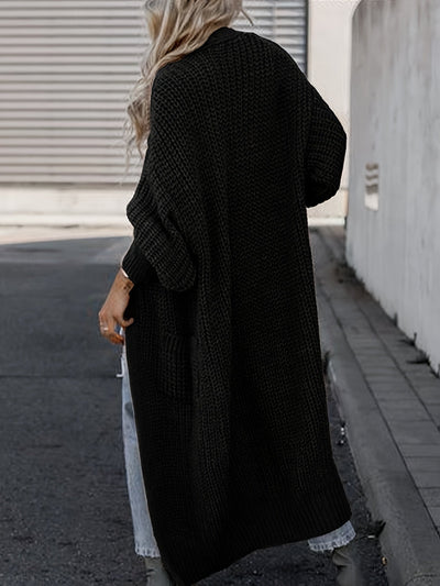 Lässiger Strickcardigan mit Taschen aus Wolle für Damen | Perfekt für Alltag