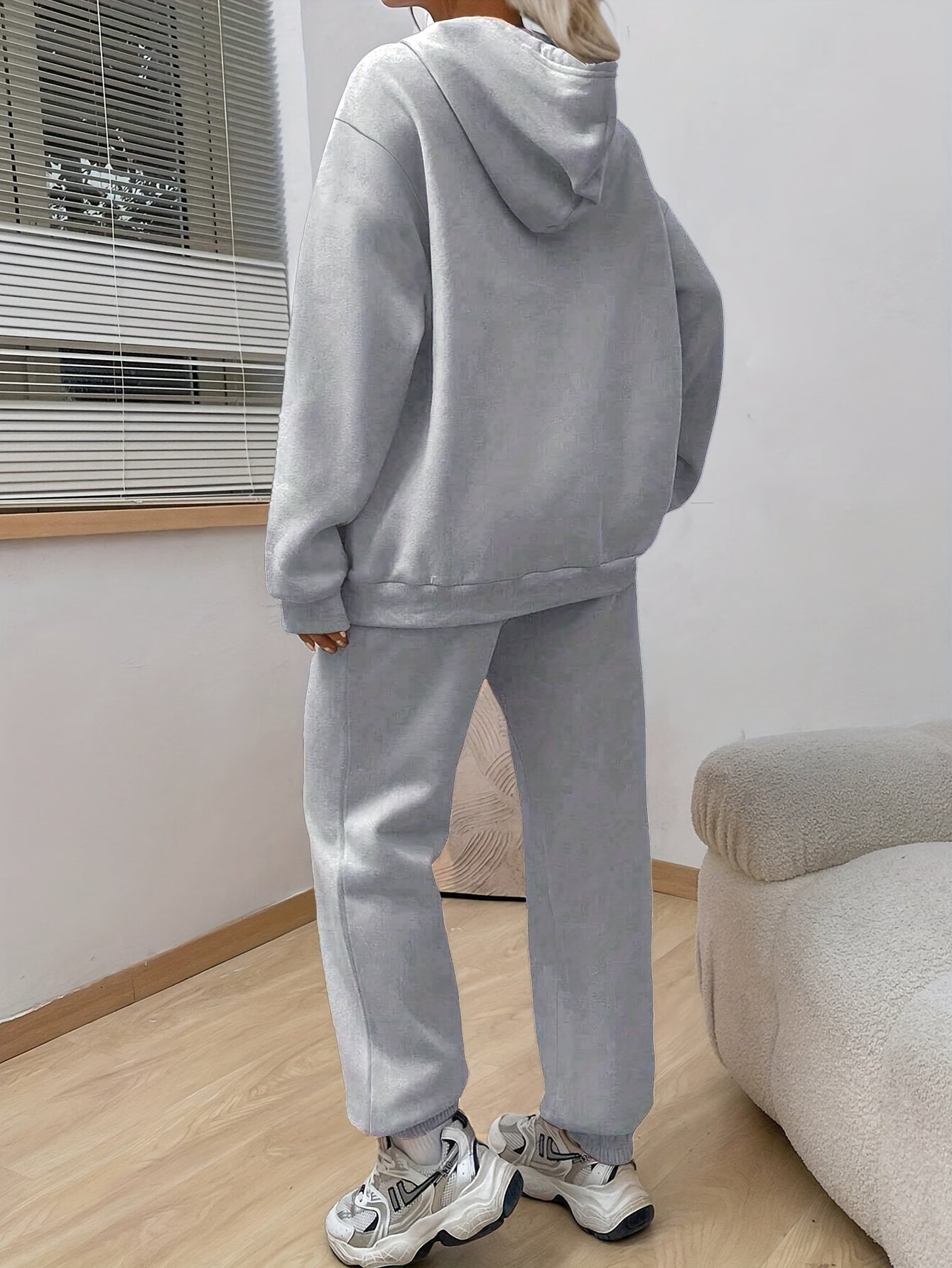 Stilvoller Baumwollpullover Mit Pfotenabdruck & Jogginghose Für Damen | Ideal für Herbst/Winter