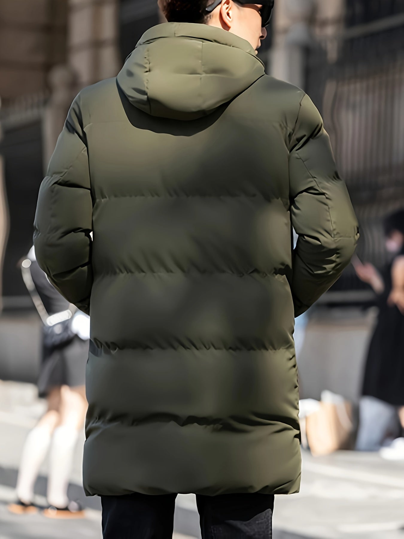Casual Lange Kapuzen Puffer Winterjacke Für Herren | Perfekt für Wintertage