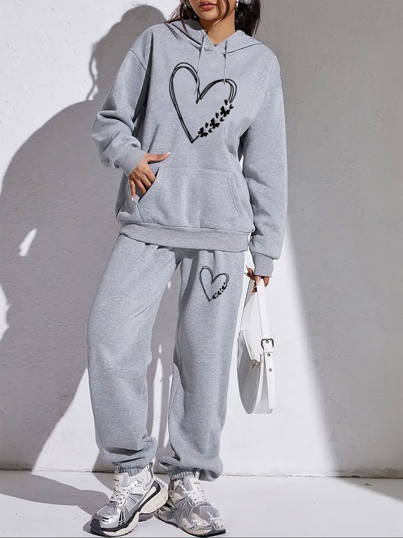 Stilvoller Trendiger Kapuzenpullover & Jogginghose Für Damen | Ideal für Herbst/Winter