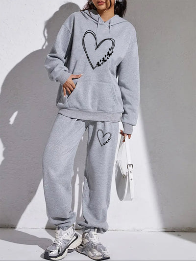 Stilvoller Trendiger Kapuzenpullover & Jogginghose Für Damen | Ideal für Herbst/Winter