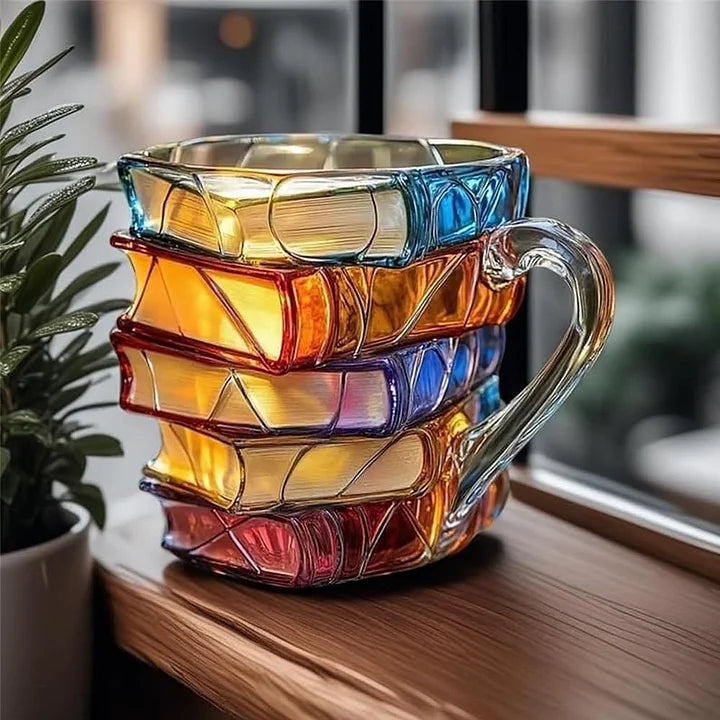 MugArt - Tasse mit Buchdekoration