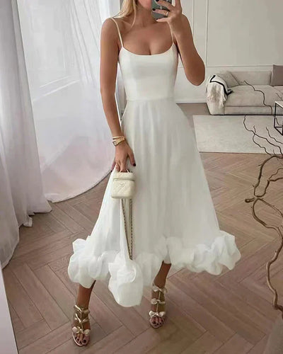 Tyronia - Trendiges Damen Party Midikleid