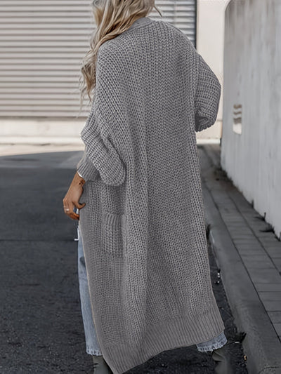 Lässiger Strickcardigan mit Taschen aus Wolle für Damen | Perfekt für Alltag
