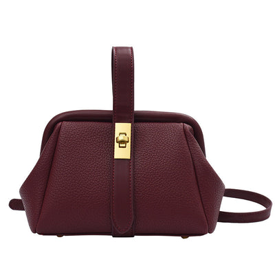 Vivienne - Schlichte PU-Schultertasche, trendige Tasche