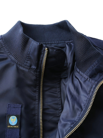Warme Bomber Taktische Outdoorjacke Mit Stehkragen Für Herren | Perfekt für Outdoor-Aktivitäten