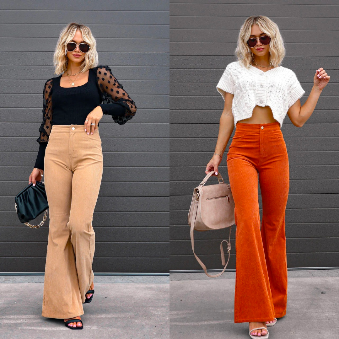 Soryn - Feminine Kurven, stilvoll inszeniert – mit der Flare Hose