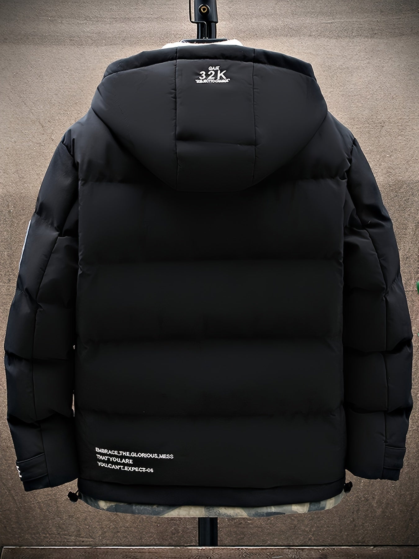Stilvolle Tarnung Kapuzen-Winterjacke Für Herren | Perfekt für Outdoor-Aktivitäten