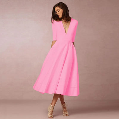 Vintage 60er Jahre A-Linien Swing Kleid