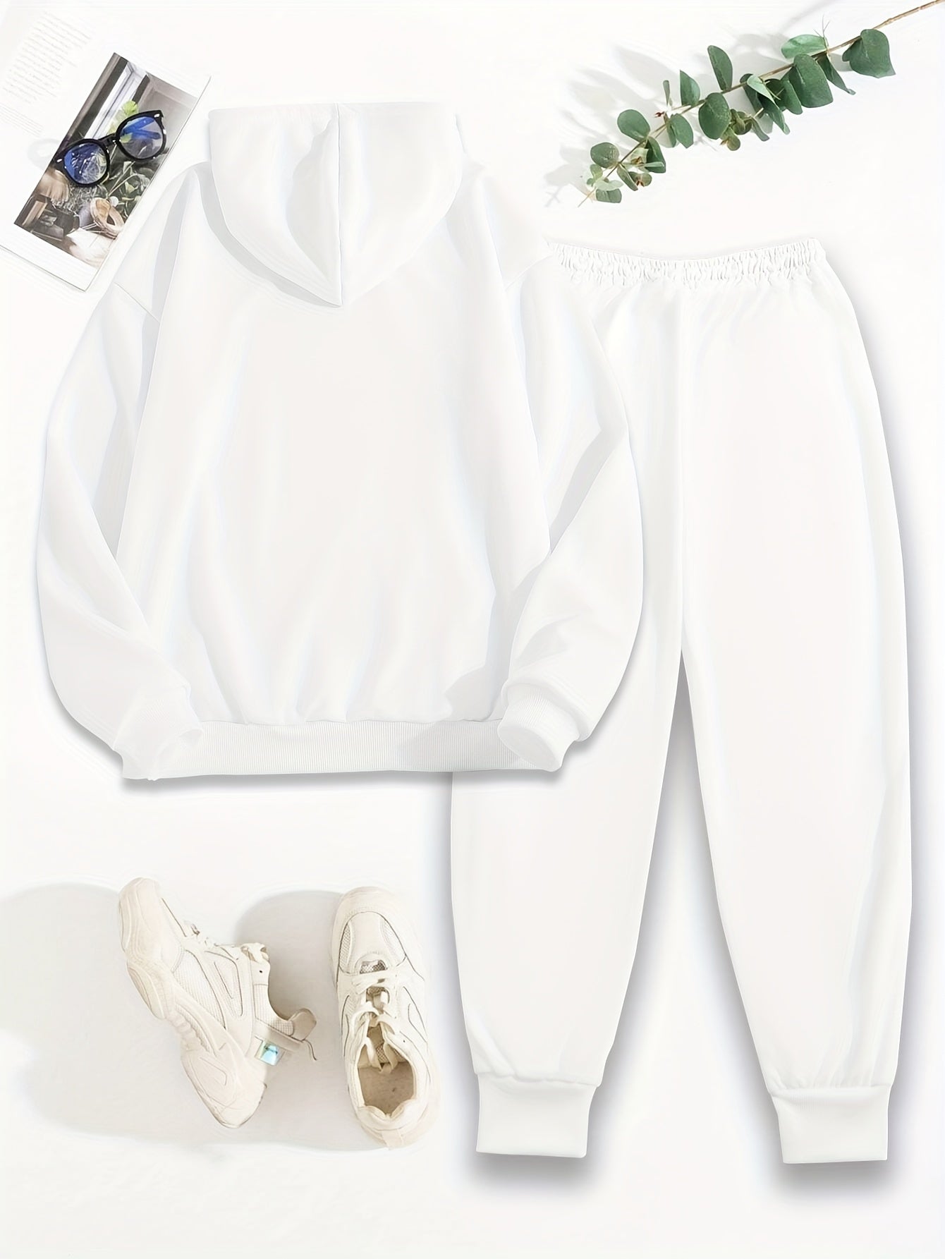 Stilvoller Baumwollpullover & Jogginghose Mit Kapuze Für Damen | Ideal für Herbst/Winter