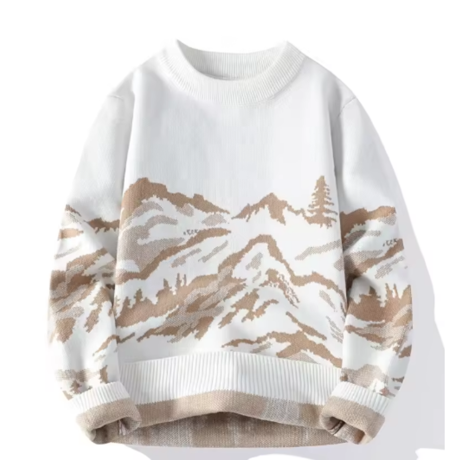 Strickpullover | Landschaftsmotiv | Warm & Bequem