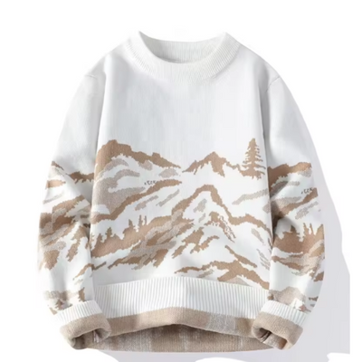 Strickpullover | Landschaftsmotiv | Warm & Bequem