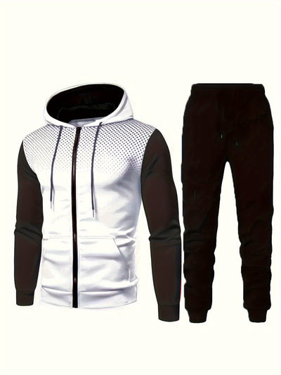 Casual Sportlicher Trainingsanzug Hoodie Und Kordelzughose Für Herren | Perfekt für Casual Days
