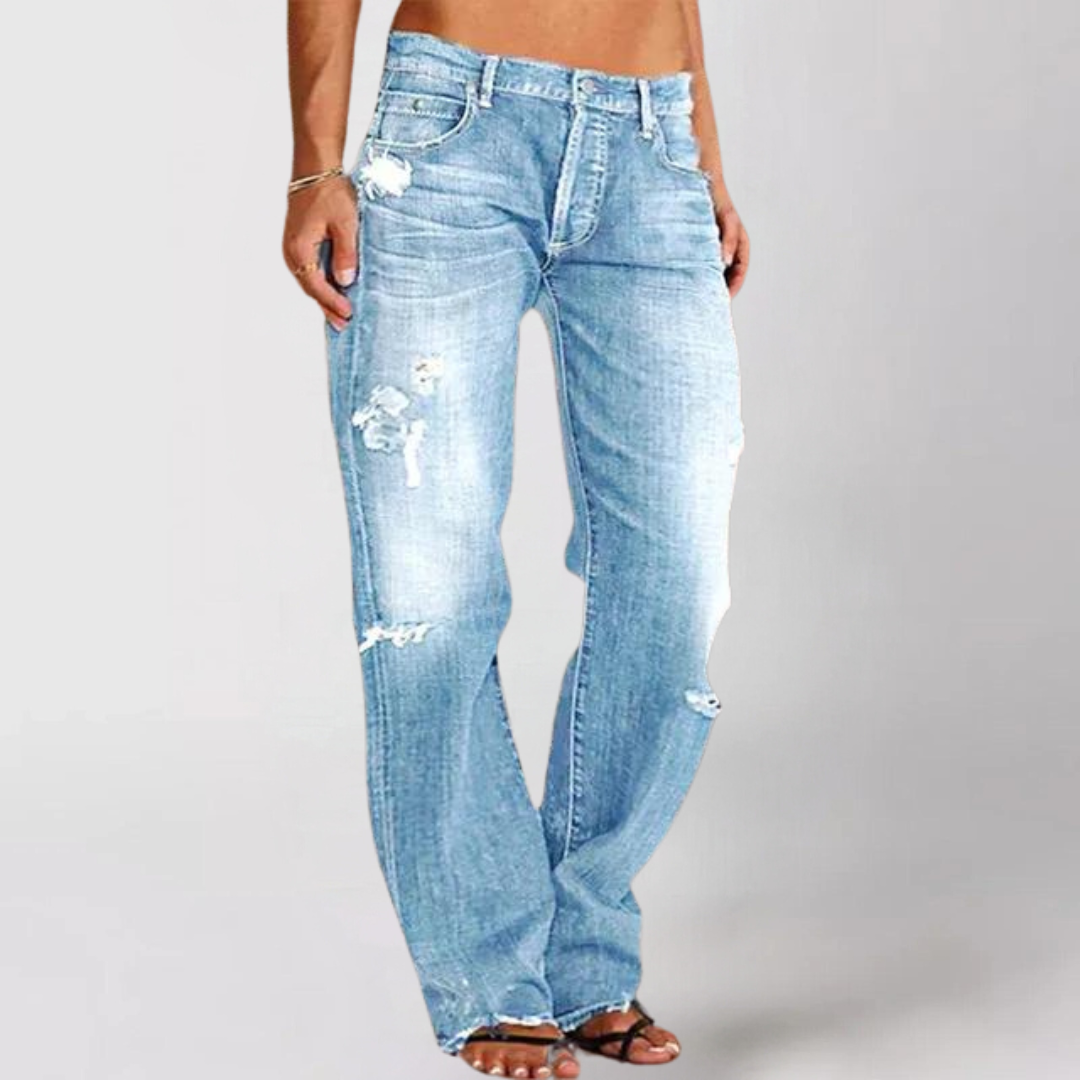 Elaris - Vintage Vibes mit modernem Twist – Die Wide-Leg Denim Jeans im Retro-Stil
