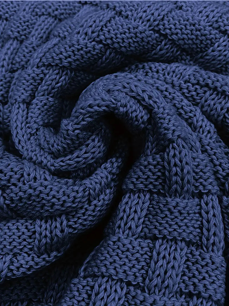 Strickpullover mit Schalkragen und Knopfleiste für Männer