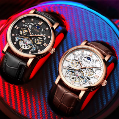van Baerle® - Geschäftliches Lederarmbanduhren