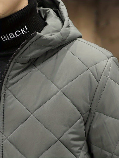 Warme Plüsch Kapuzen Winterjacke Für Herren | Perfekt für Outdoor-Aktivitäten