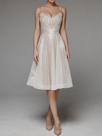 Elegantes A-Linien-Kleid | Spaghettiträger | Femininer Chic