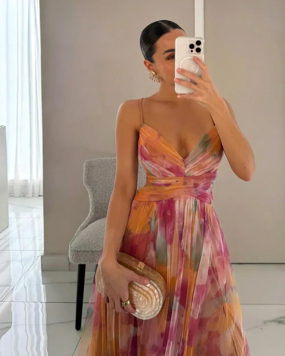 Alinna – Anmutig Fließendes Kleid