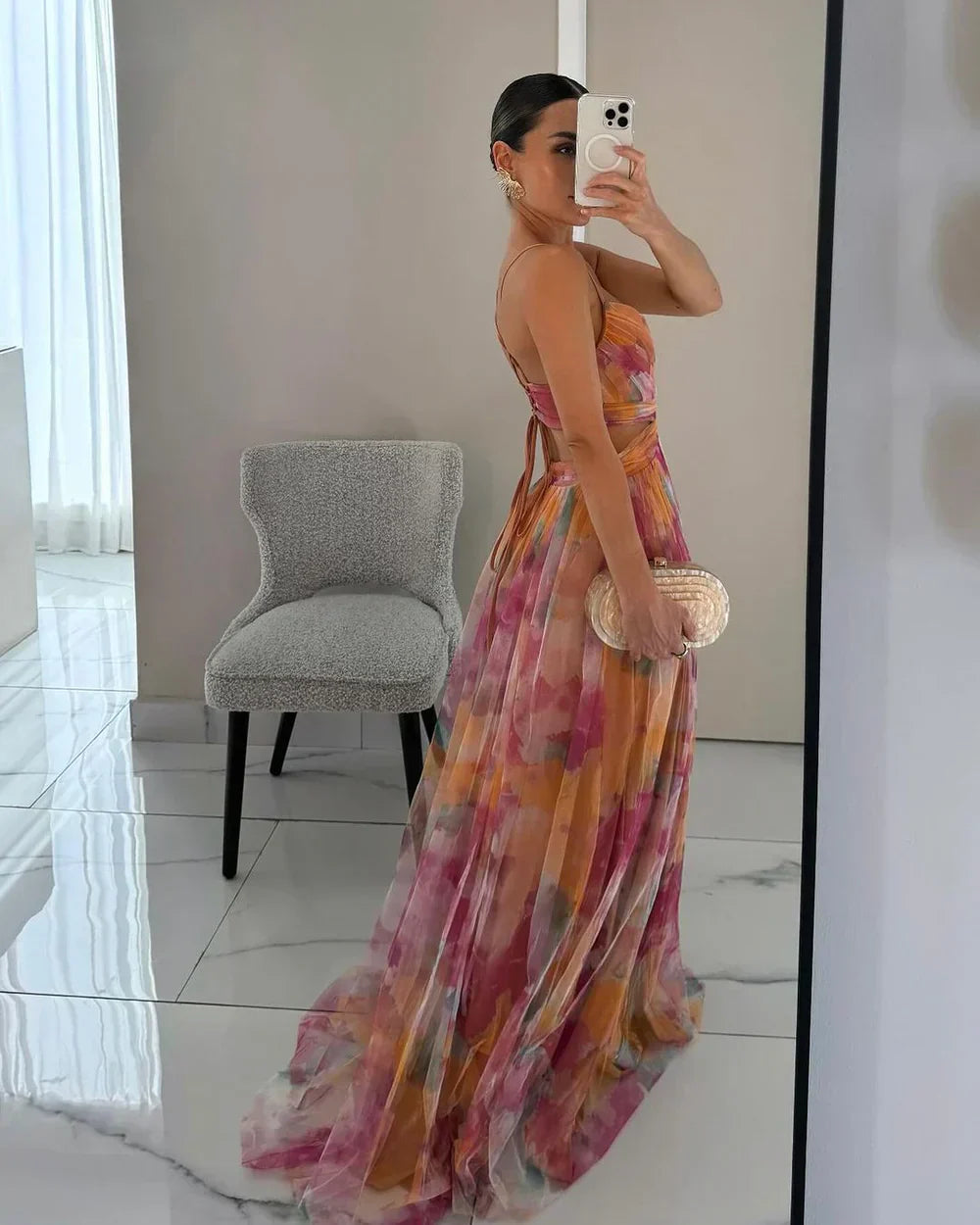 Alinna – Anmutig Fließendes Kleid
