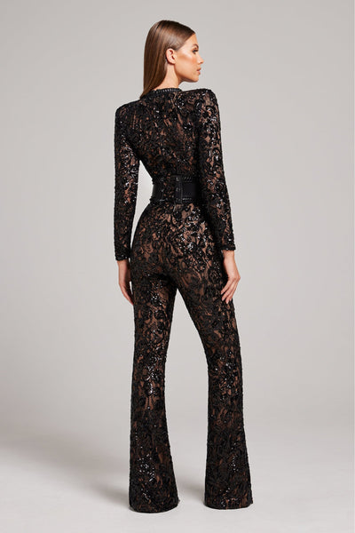 Spitzen-Jumpsuit | Elegant & Verführerisch | Figurbetonter Schnitt