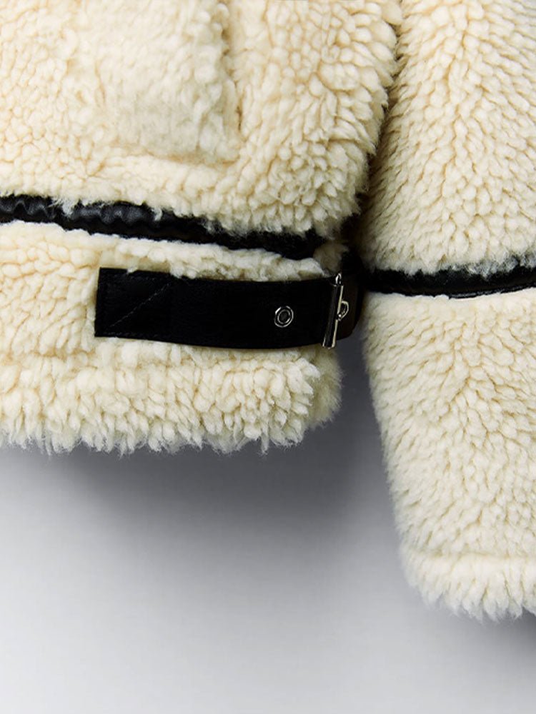 Teddy Damen Jacke Mit Kragen | Elegante Winterjacke Gefüttert