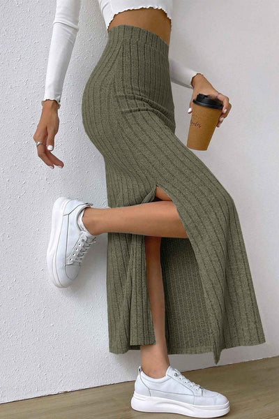 Ilven - Elegant Vielseitig Komfortabel. – Der gestrickte Rock mit Schlitz