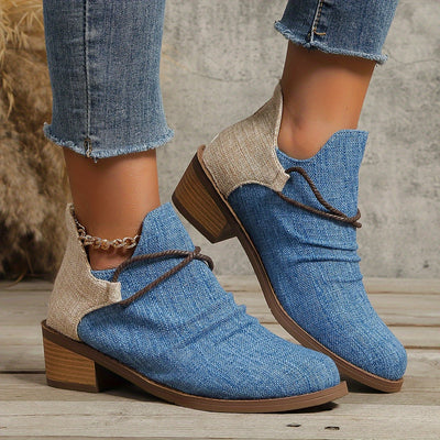 Ankle Boots mit Animal-Print | Blockabsatz | Lässig & Ausdrucksstark