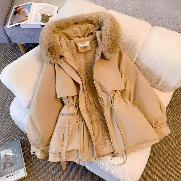 Stilvolle Bequeme Winter Parka Mit Fellkragen Für Damen | Perfekt für Outdoor-Aktivitäten