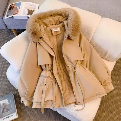 Stilvolle Bequeme Winter Parka Mit Fellkragen Für Damen | Perfekt für Outdoor-Aktivitäten