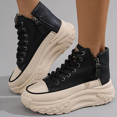 Lässige High-Top Plateau-Sneaker für Damen | Perfekt für lässige Tage