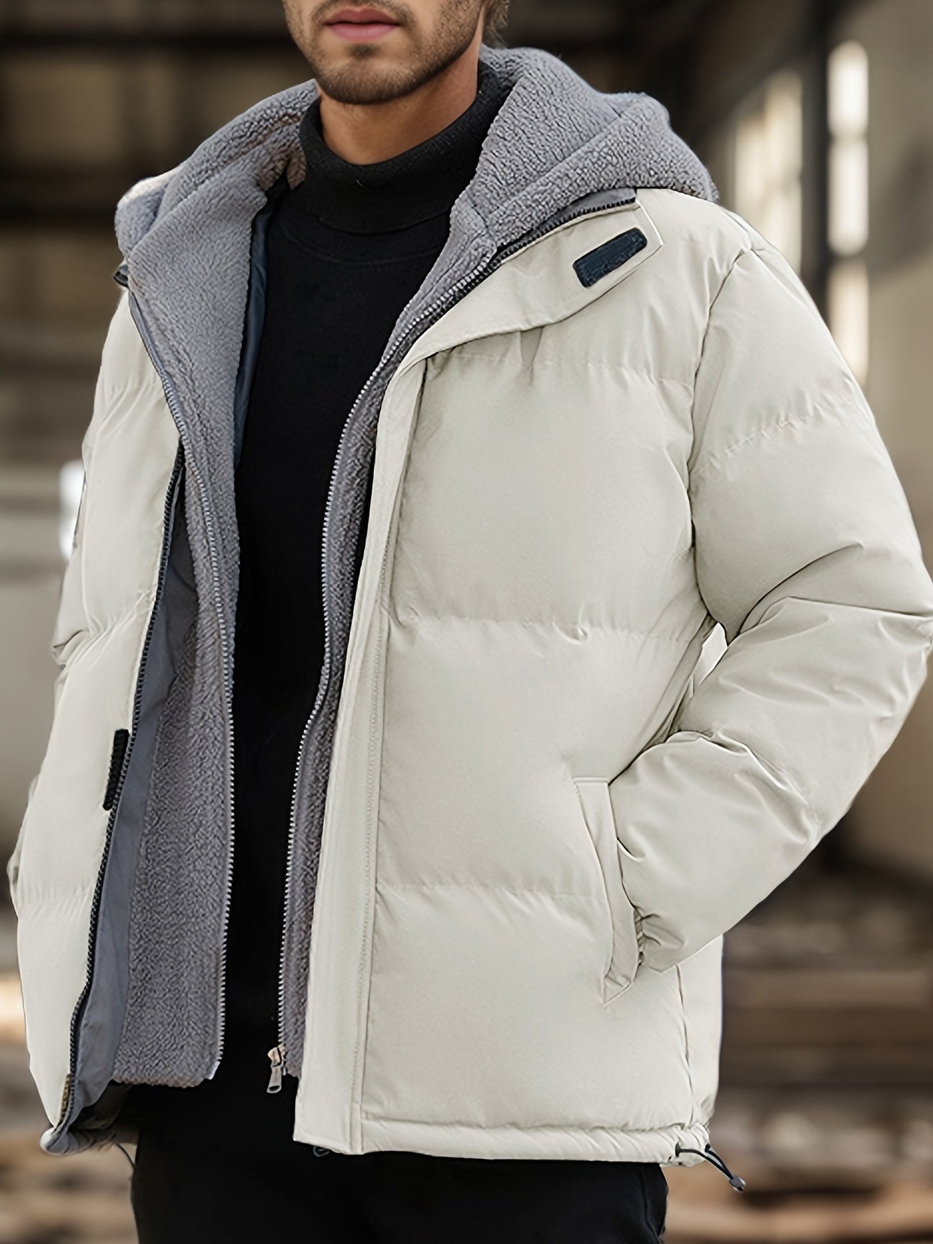 Stilvolle Lässige Warme Gepolsterte Winterjacke Für Herren | Perfekt für den Alltag
