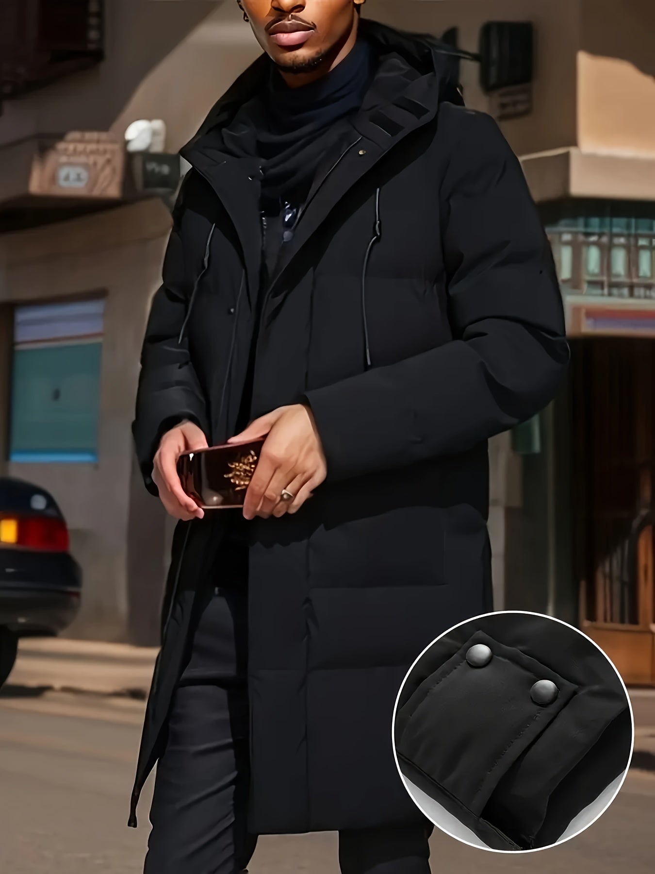 Warme Solide Kleur Puffer Winter Jacke Für Herren | Perfekt für Outdoor-Aktivitäten