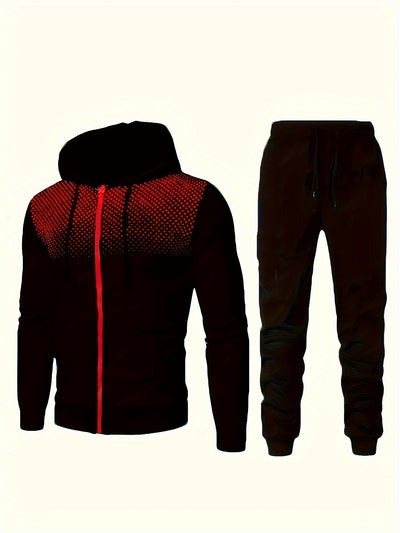 Casual Sportlicher Trainingsanzug Hoodie Und Kordelzughose Für Herren | Perfekt für Casual Days