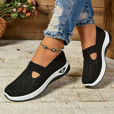 Modische Leichte Strick-Cut-Out Sneaker für Damen | Perfekt für lässige Tage