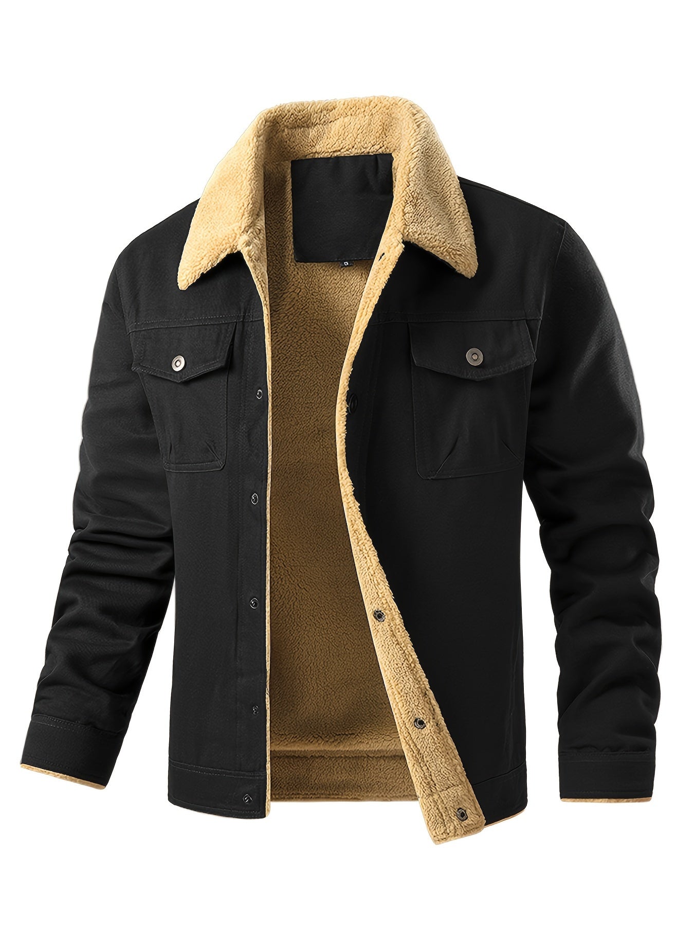 Casual Knopsluiting Met Zakken Winter Jacke Für Herren | Ideal für den Winter