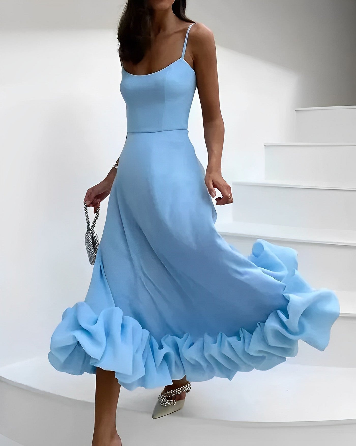 Tyronia - Trendiges Damen Party Midikleid